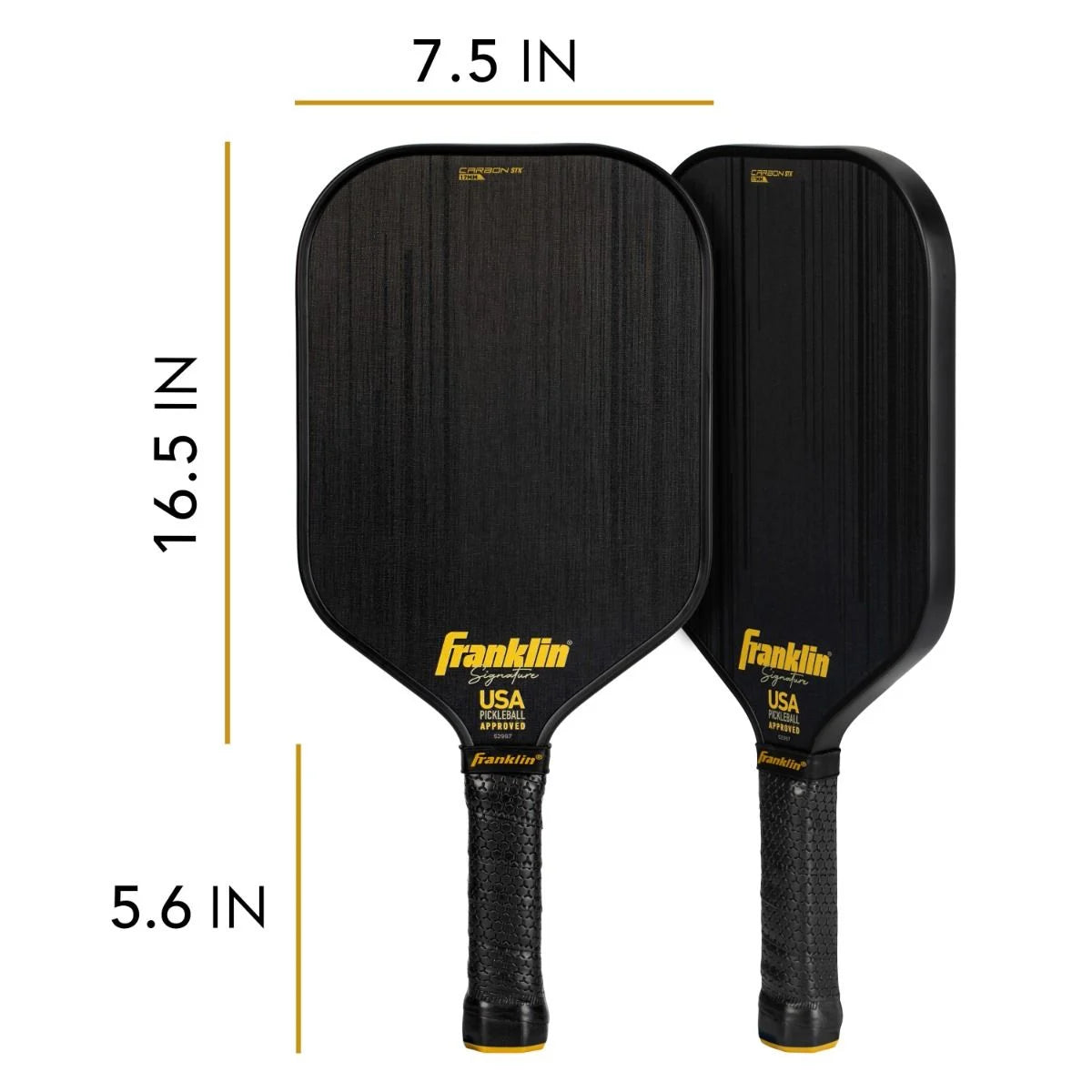 front and back edge Signature Carbon STK Pickleball Paddles