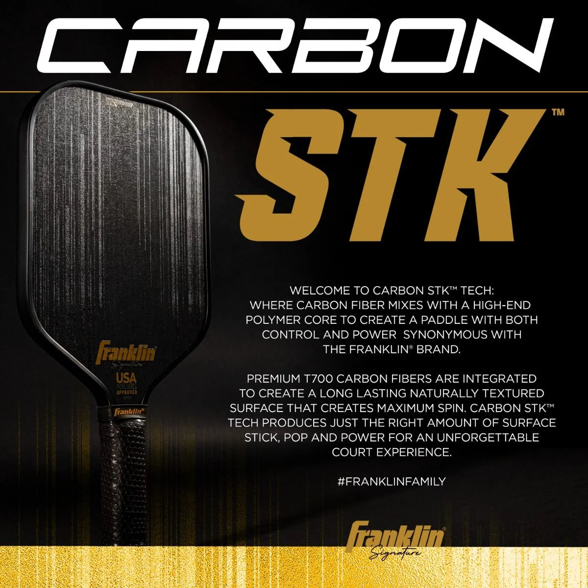 stk ad Signature Carbon STK Pickleball Paddles