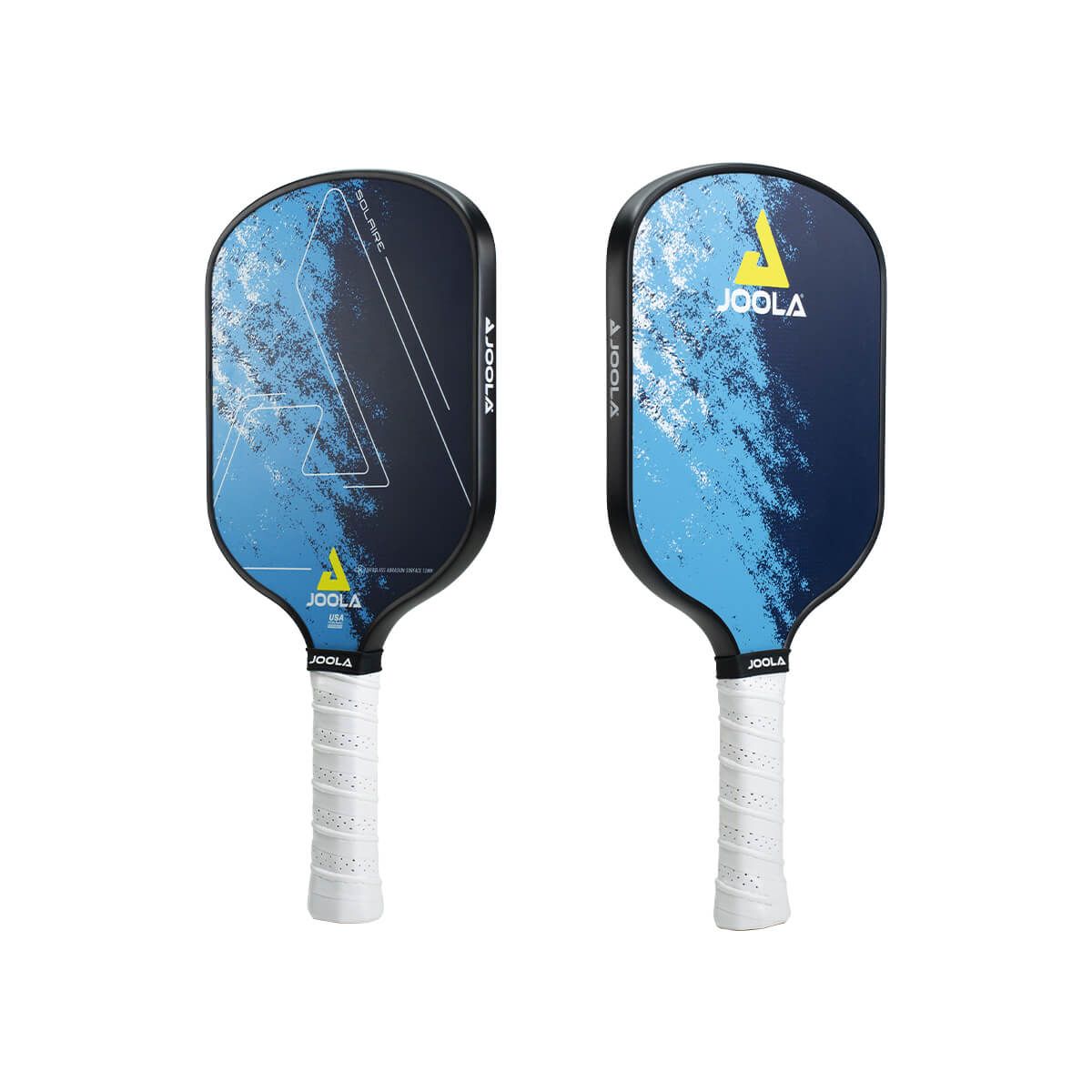 back and front of JOOLA SOLAIRE FAS 13 PICKLEBALL PADDLE